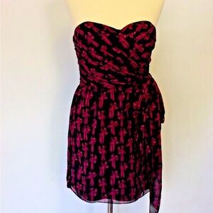 Ted Baker Frya Cheerful Cherry Bow Dress, Size 0